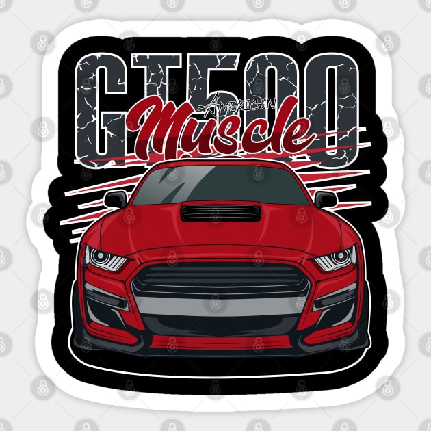 Shelby GT500 Sticker by WINdesign